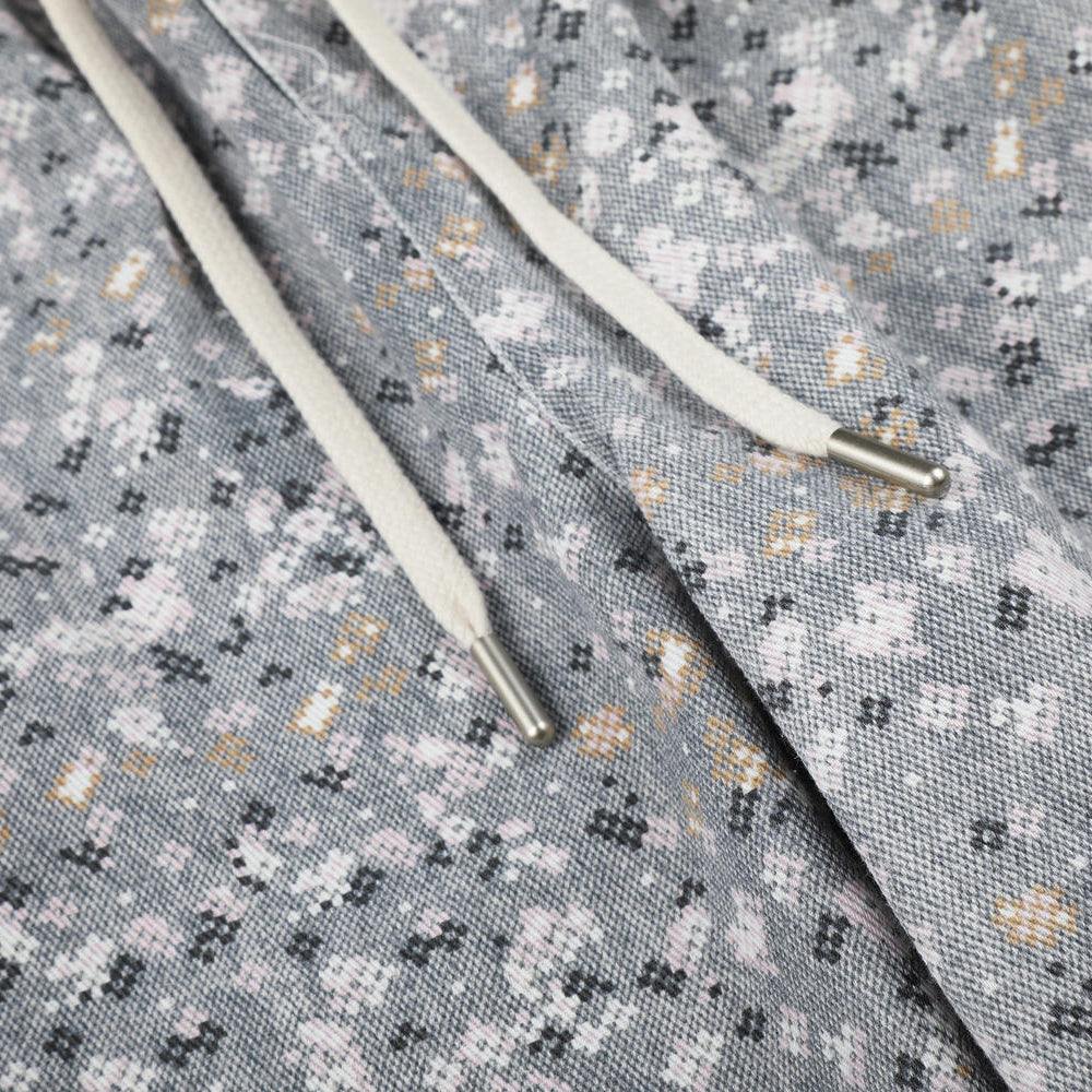 Static Ditsy Double-Waist Baggy Pants