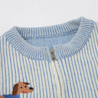Playmate Striped Zip Sweater