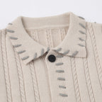 Artisan Whipstitched Collared Sweater