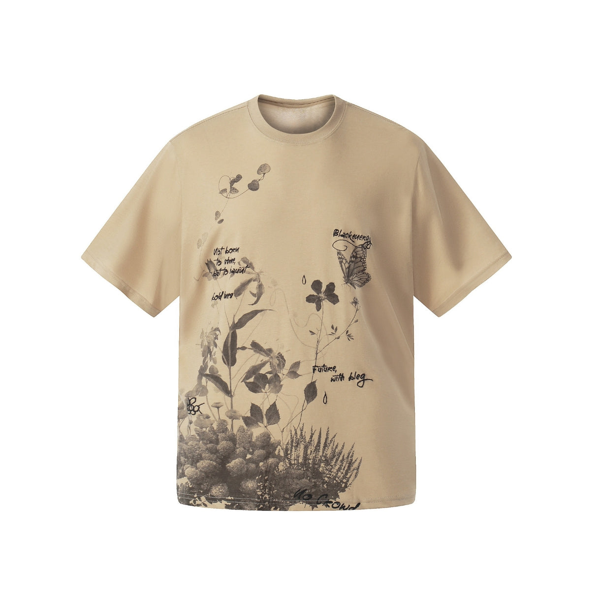 Hollow Bloom Graphic T-Shirt