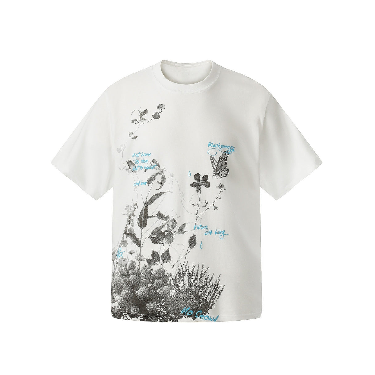 Hollow Bloom Graphic T-Shirt