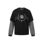 Midnight Striped Layered Tee