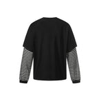 Midnight Striped Layered Tee