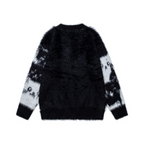 Mirage Feline Fuzzy Button Knit Sweater