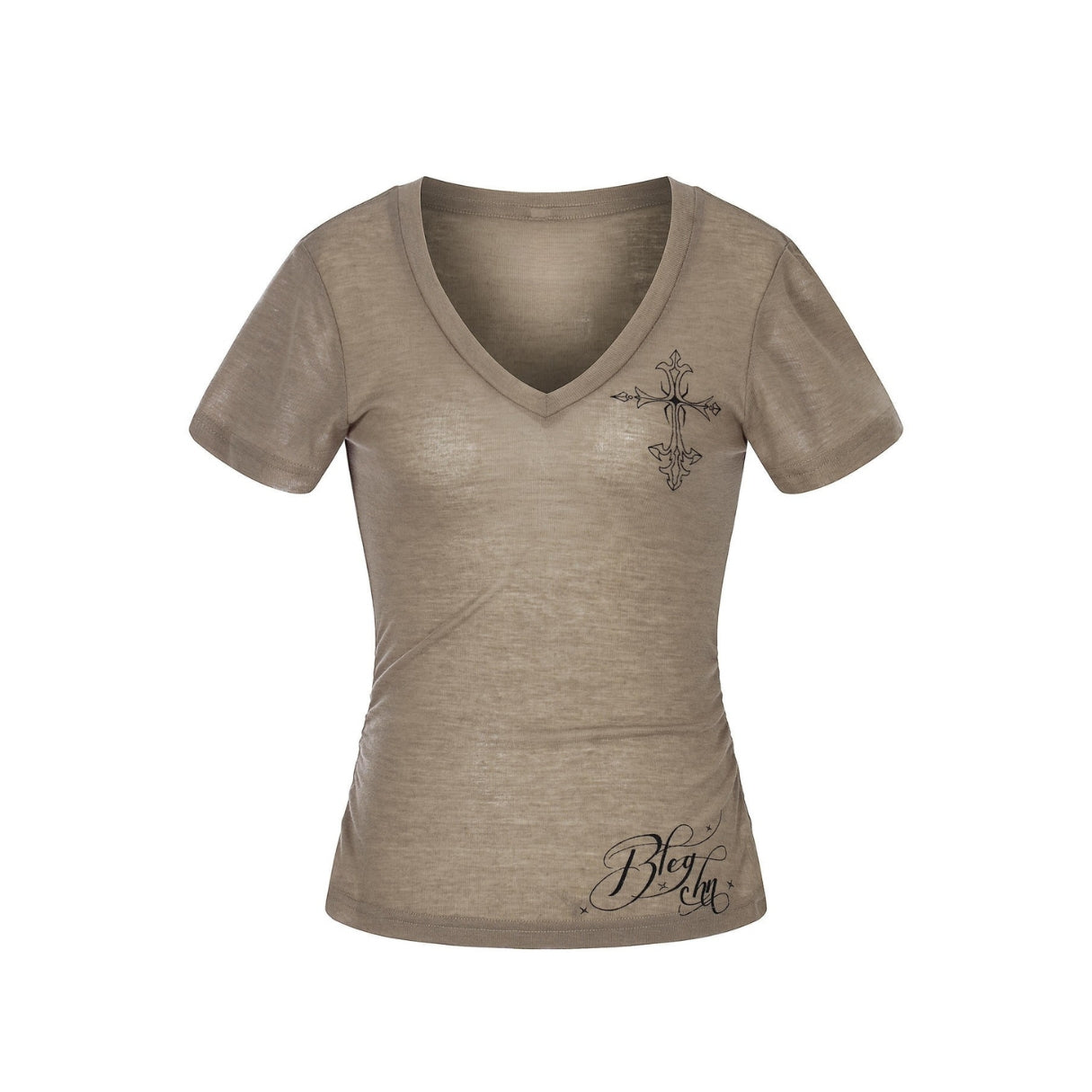 Moonthorn Cross V-Neck Top