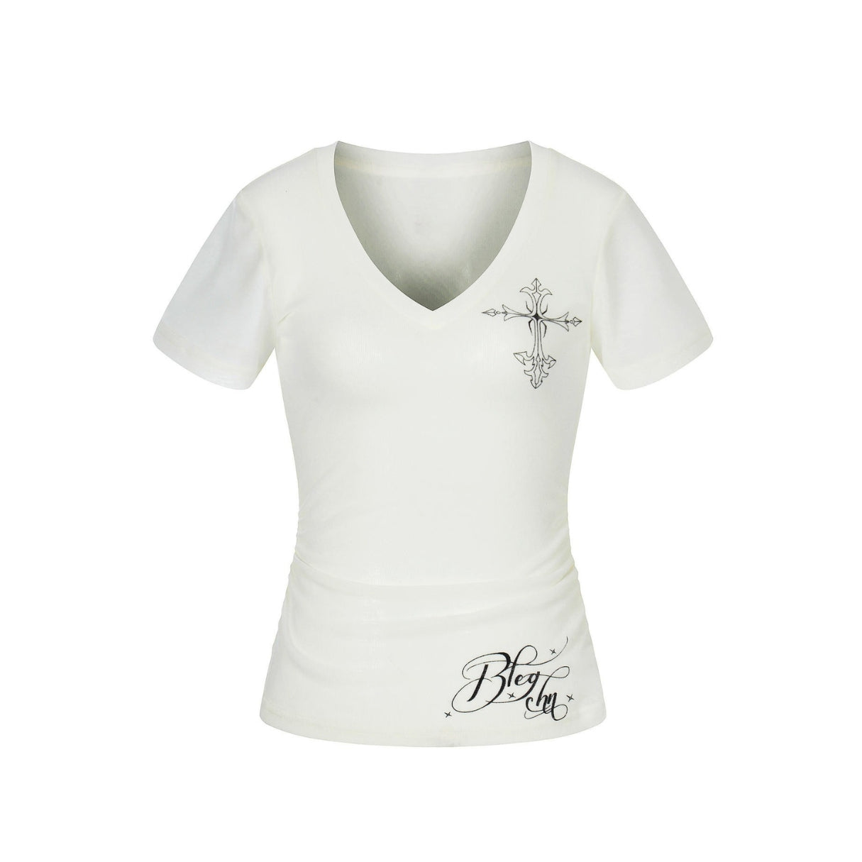 Moonthorn Cross V-Neck Top