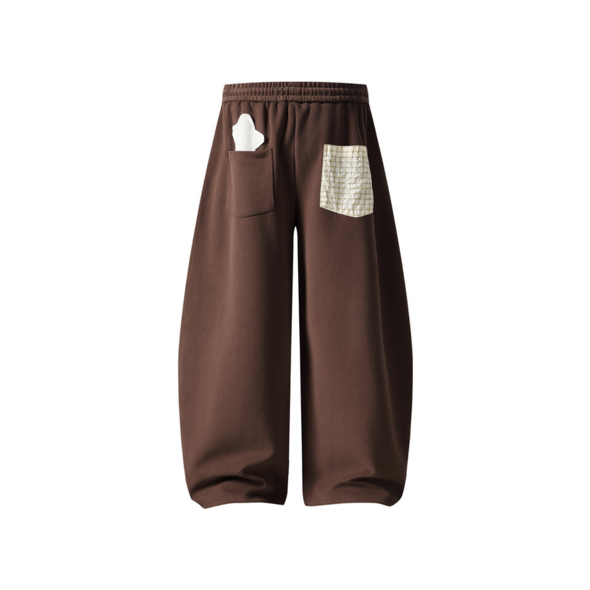 Pastoral Button-Cluster Baggy Sweatpants