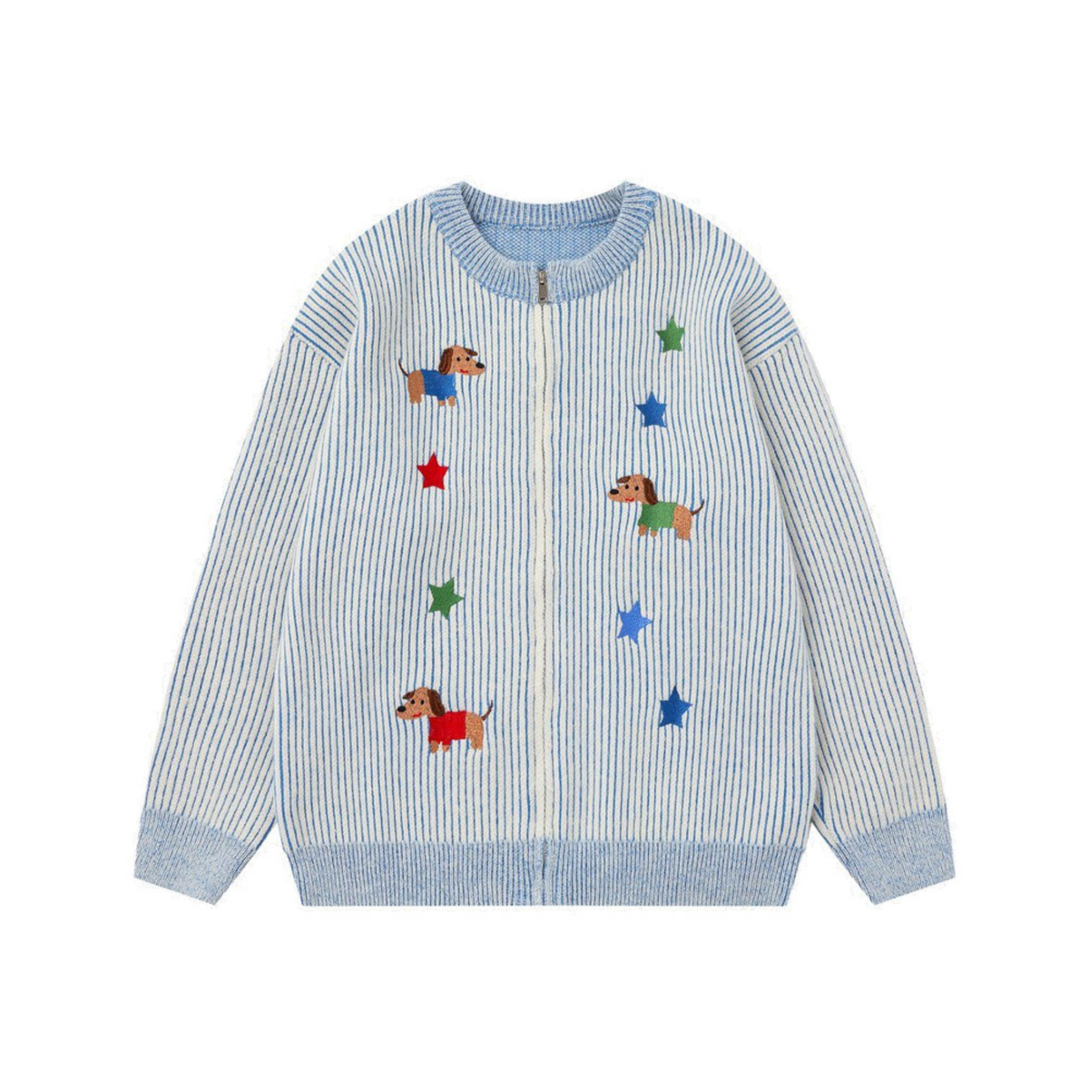Playmate Striped Zip Sweater