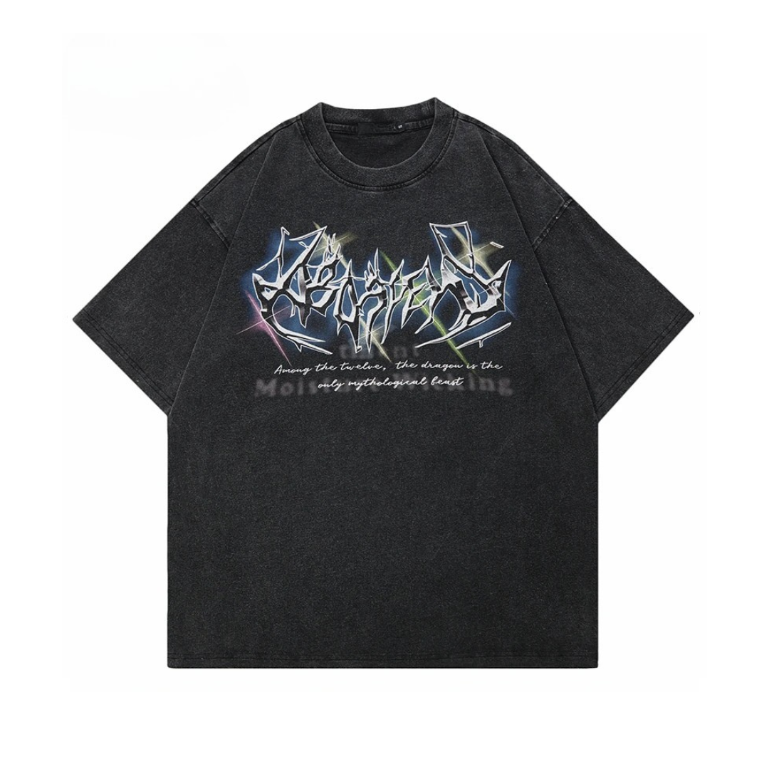 Prism Script Graphic T-shirt | h0neybear