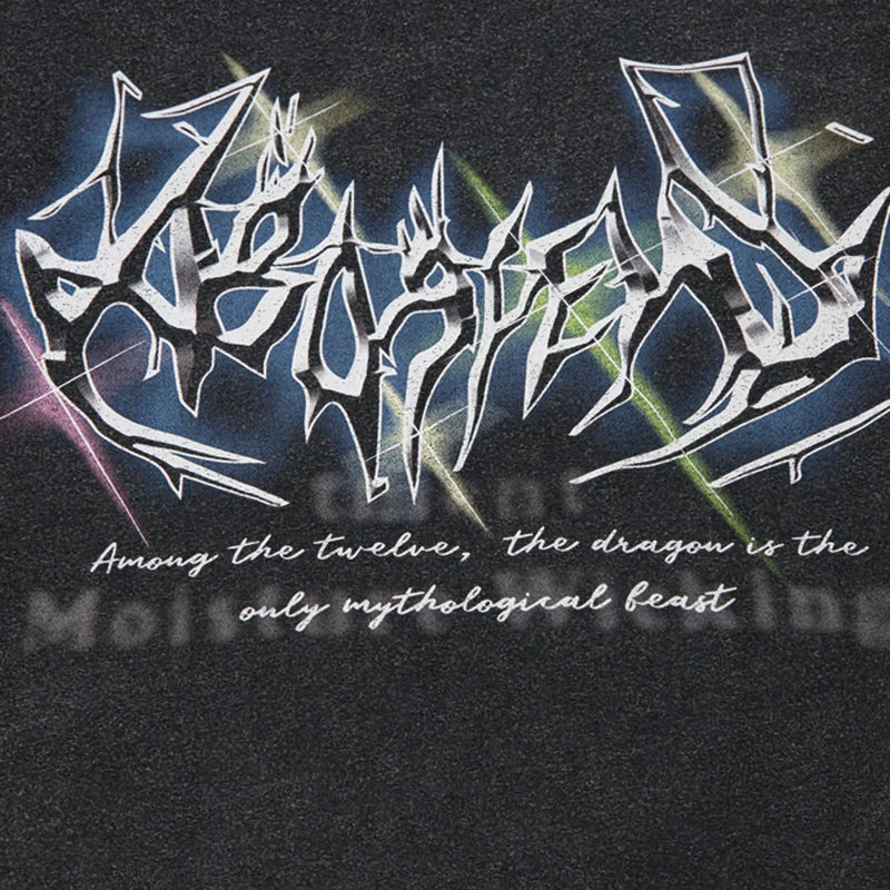 Prism Script Graphic T-shirt | h0neybear