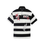Rogue Stripe Graphic Polo T-shirt