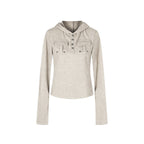Sahara Grommet Hooded Long Sleeve