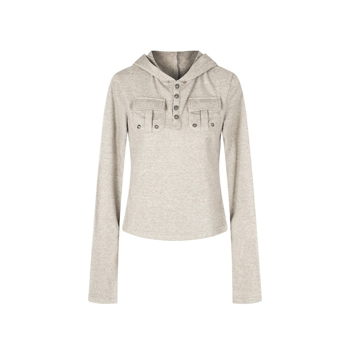 Sahara Grommet Hooded Long Sleeve