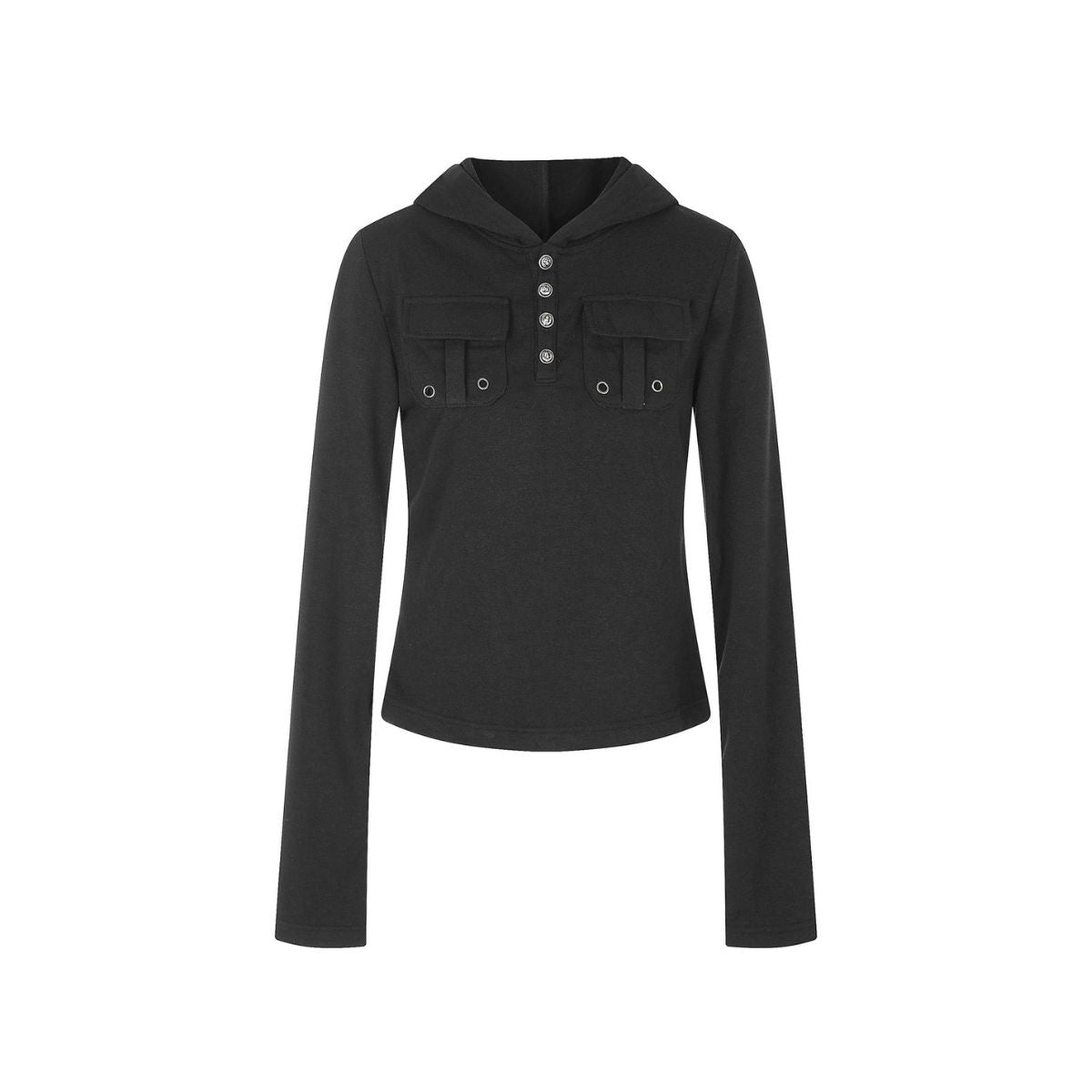 Sahara Grommet Hooded Long Sleeve