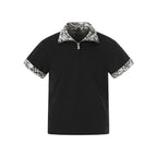 The Arctic Leopard Zip Polo T-Shirt