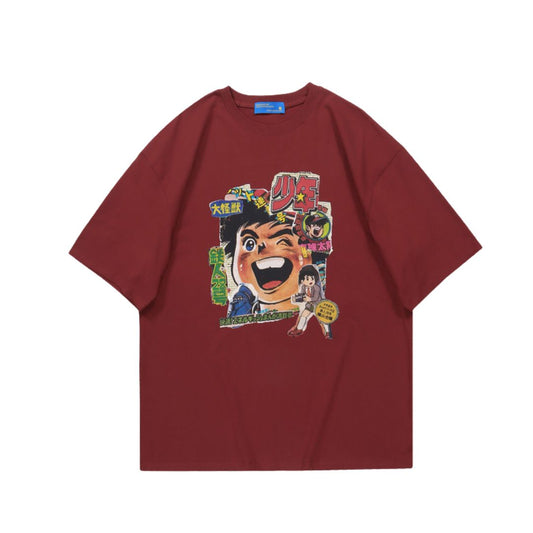 Shonen Burst Print T-shirt - h0neybear