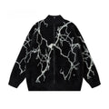 Mohair Thunder Zip Up Sweater Jacket