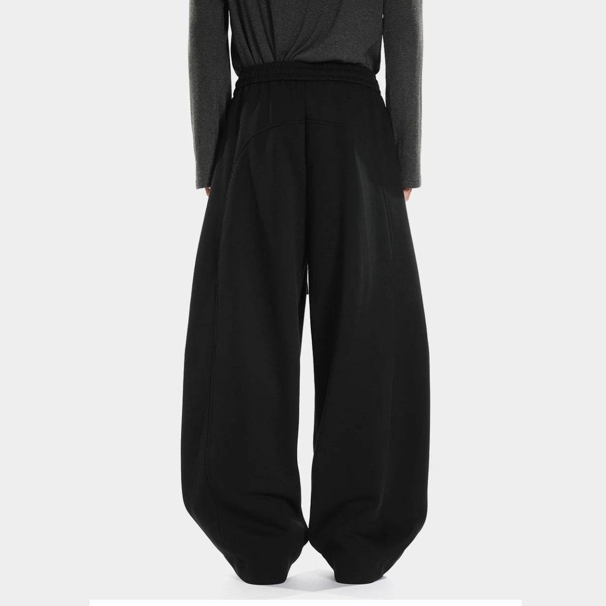 Heather Panelled Barrel Sweatpants