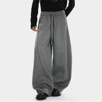 Heather Panelled Barrel Sweatpants