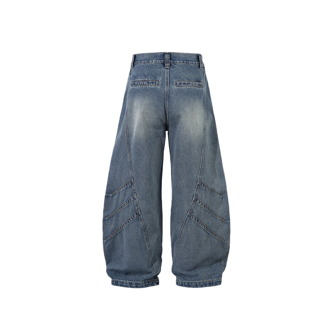 Arc Seam Wide Leg Jeans