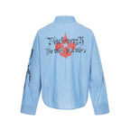 Azure Crest Pinstripe Shirt