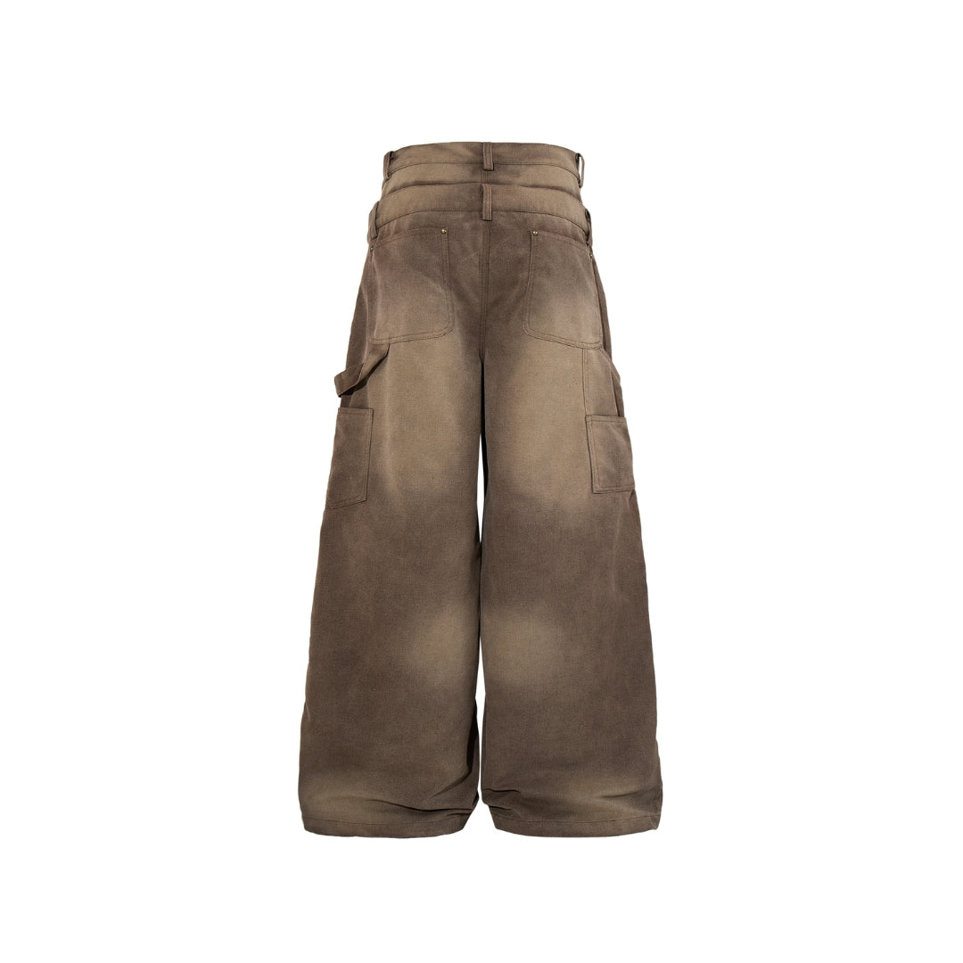 The Dual Band Sun Fade Baggy Jeans