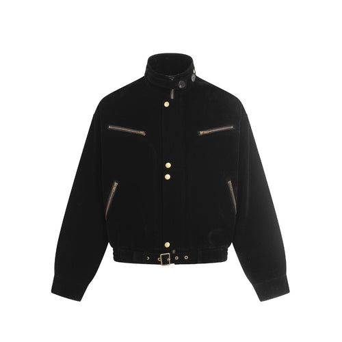 Outlaw Buckle Leather Jacket