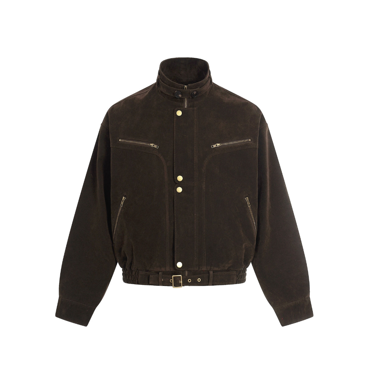 Outlaw Buckle Leather Jacket