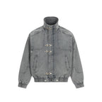 Ironclasp High-Neck Washed Jacket