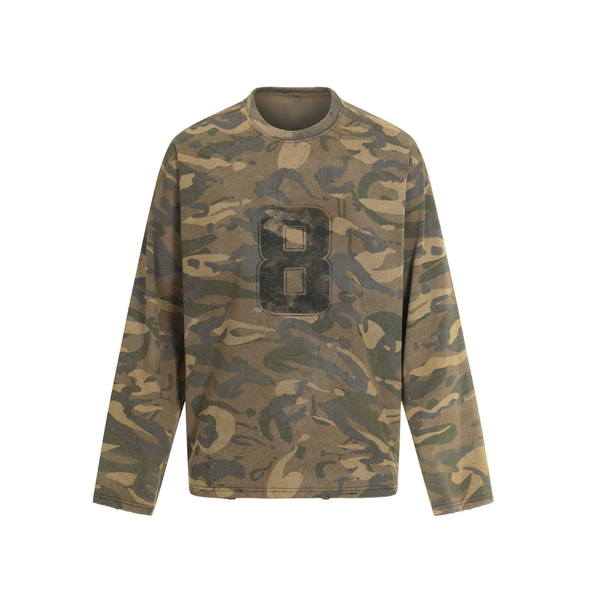 Camo Varsity 8 Long Sleeve T-shirt