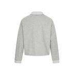 DualLayer Striped Collar Jacket