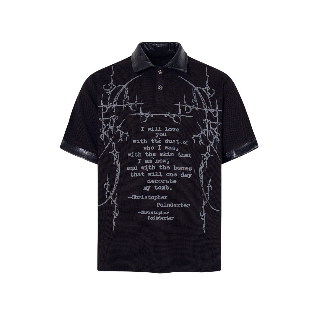 Poetic Decay Collared T-shirt