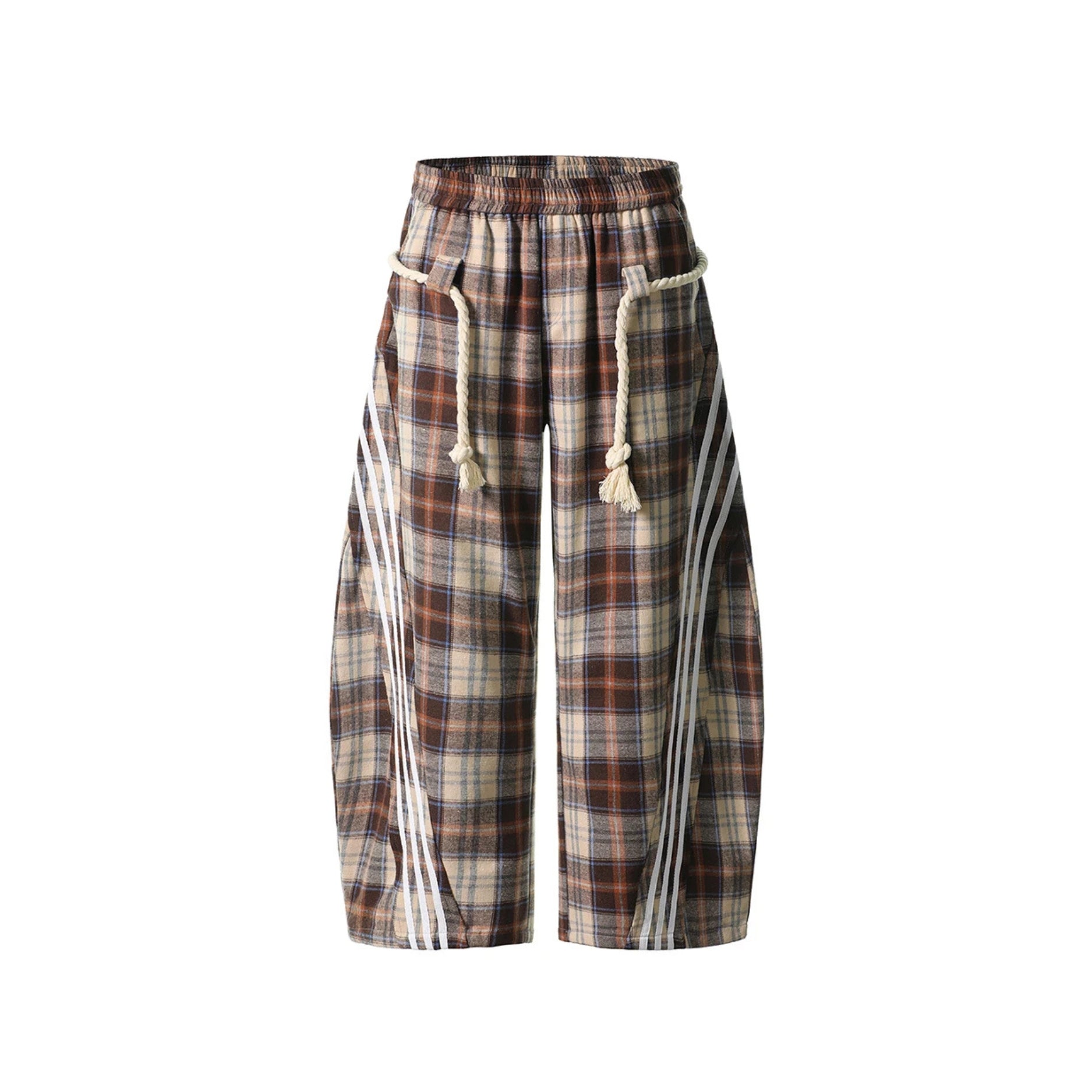 The Nomad Plaid Wide-Legs Pants