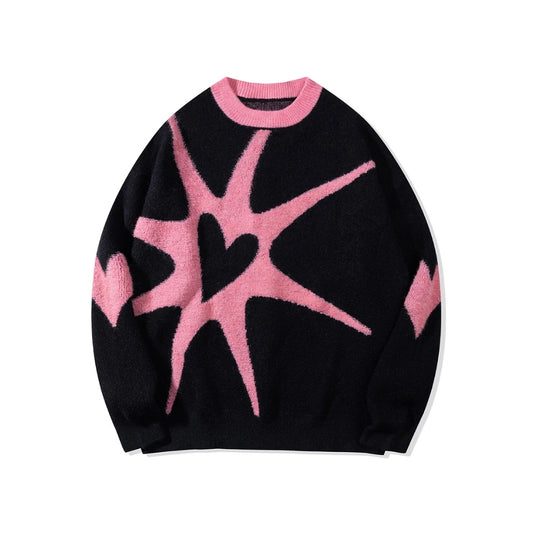 Void Heart Crew Knit Sweater