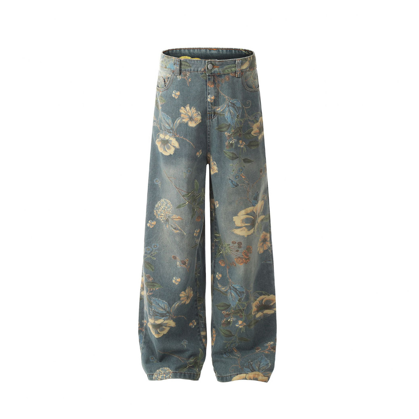 Floral Serenity Jean Pants - h0neybear