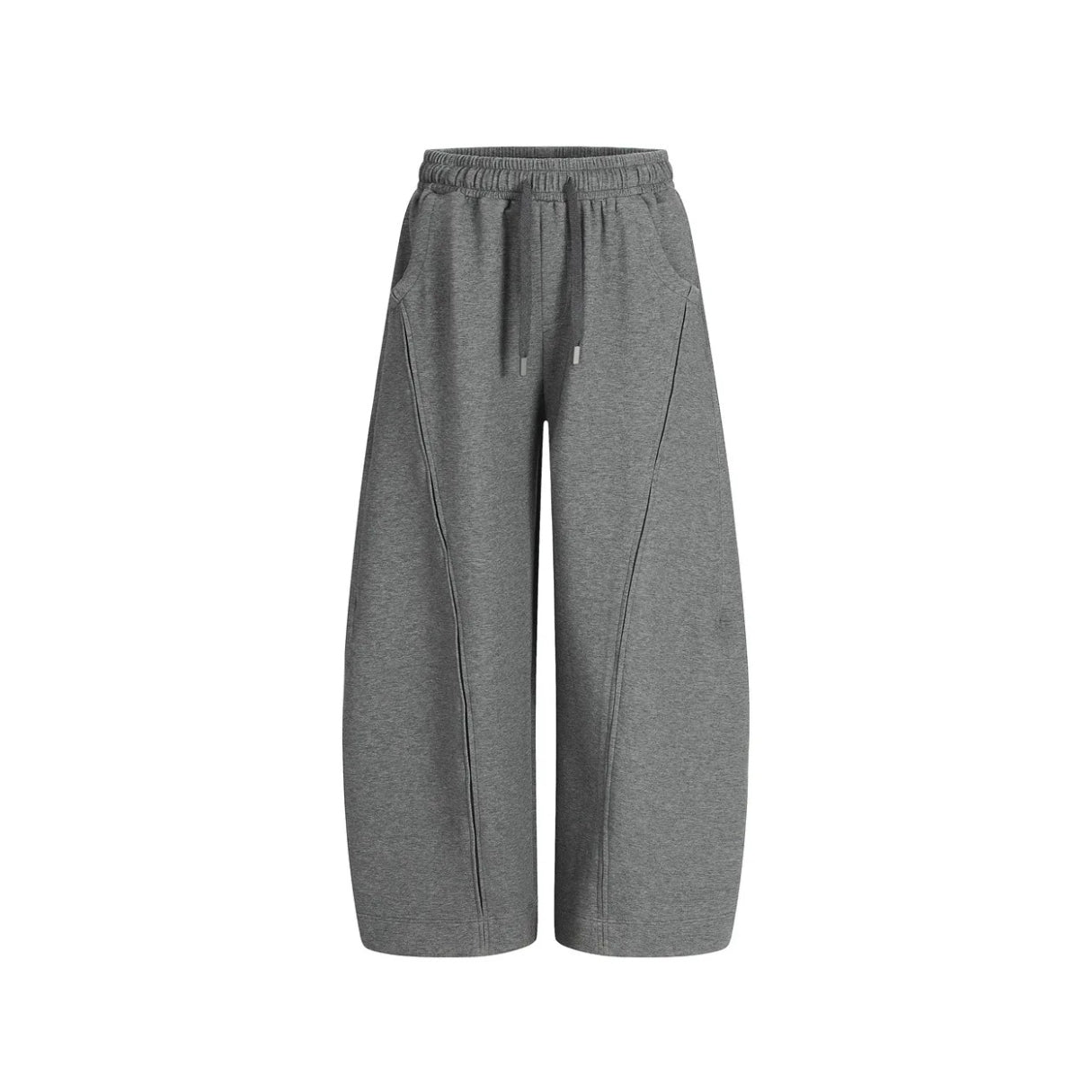 Heather Panelled Barrel Sweatpants