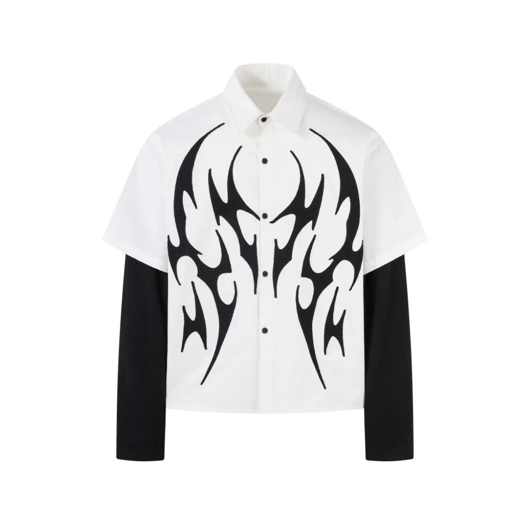 Phantom Flame Layered Shirt