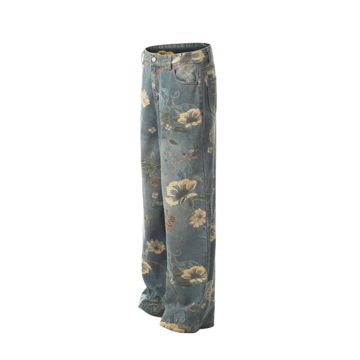 Floral Serenity Jean Pants - h0neybear