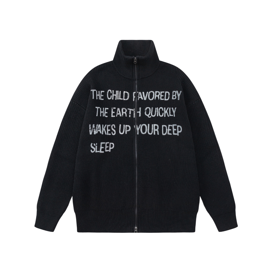 Earth Child Zip-Up Sweater by h0neybear aka honeybear clothing