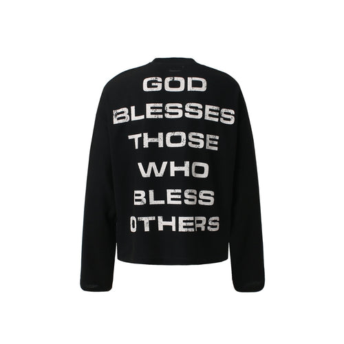 Blessed Cross Graphic Long Sleeve T-shirt