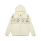 Snowflake Chic Knit Hoodie