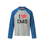 I Love Emo Starfield Raglan T-shirt