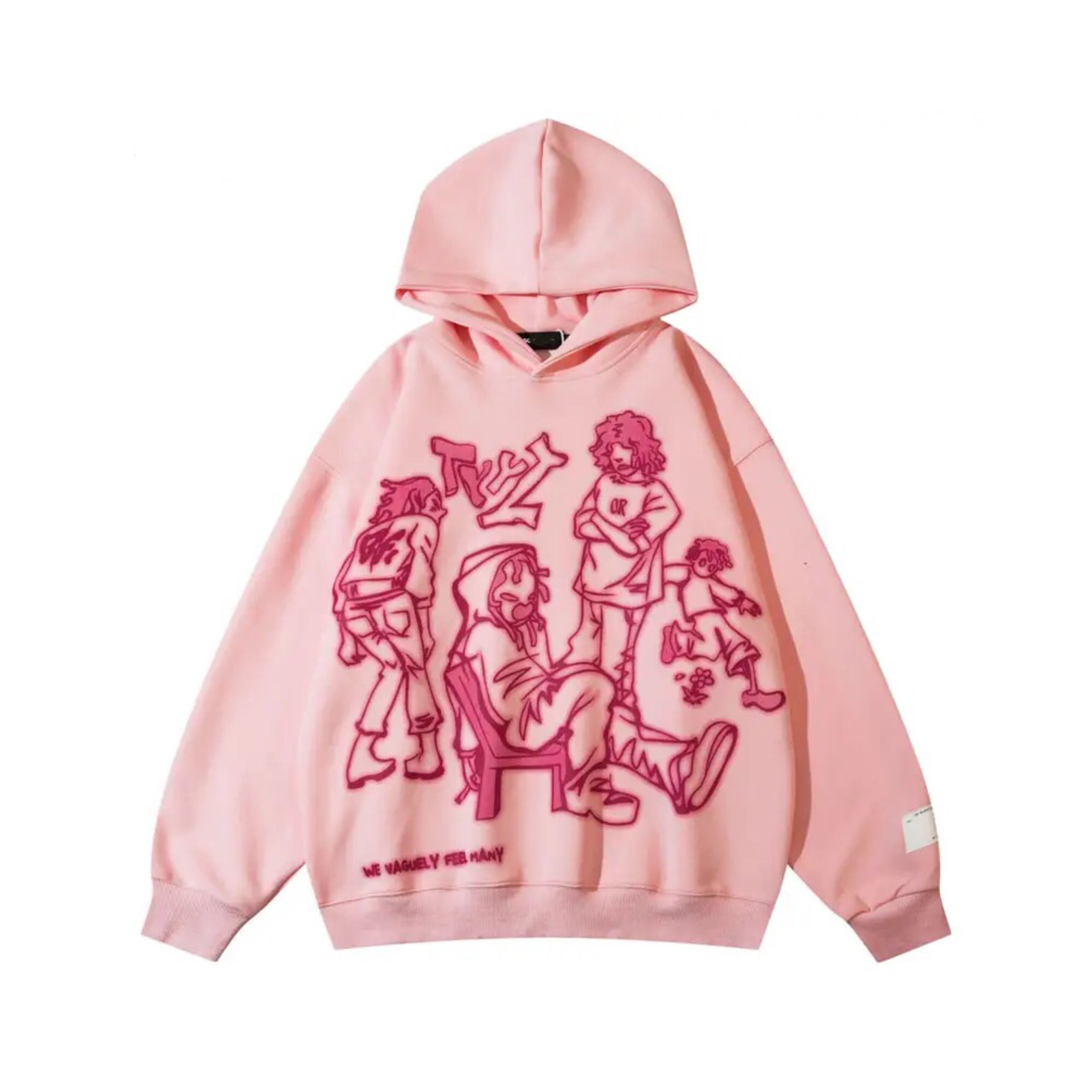 TYYZ Graphic Hoodie - h0neybear Streetwear PINK TYYZ hoodie from honeybear