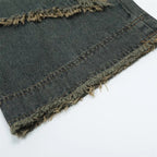 Star Patched Wide Leg Jeans