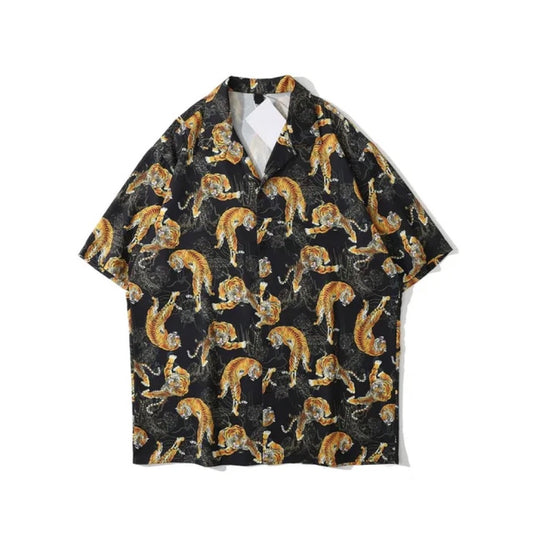 Tiger Print Shirt | Trendy Hawaiian Shirts 