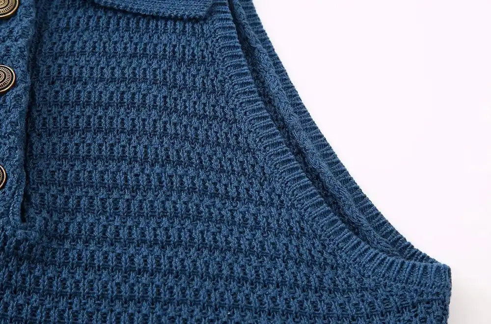 Cropped Knit Tank Top | Y2K Knitted Crop Tops | H0NEYBEAR