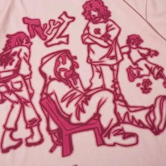 Pink TYYZ Graphic T-Shirt - h0neybear streetwear aka honeybear