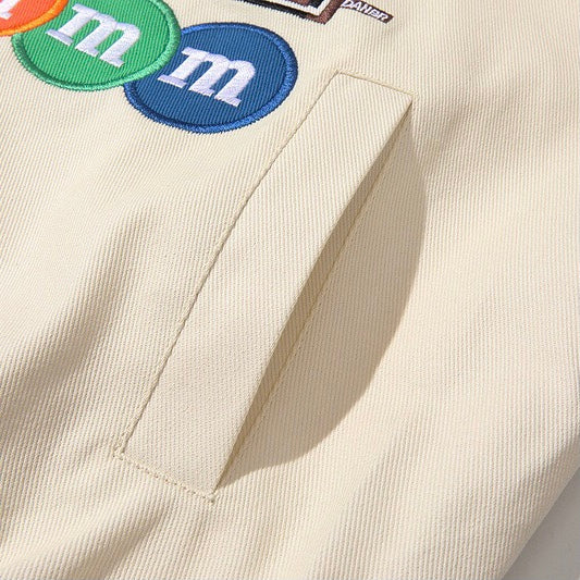 M&M Letterman Jacket | Unisex Varsity Jackets | H0NEYBEAR