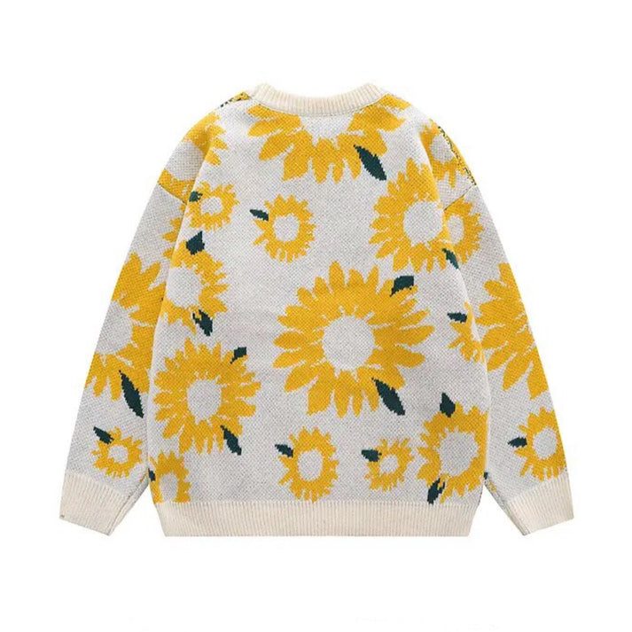 Sunflower Knitted Sweater | Unisex Knitted Sweaters | H0NEYBEAR – h0neybear
