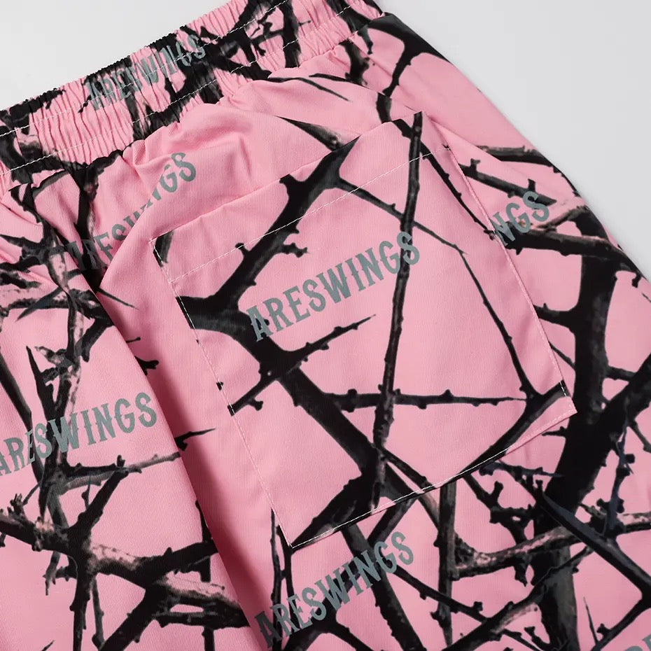 Areswings Pink Forest Pants | Unisex Latest Trousers | H0NEYBEAR